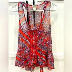 Eyelash Couture Women’s Sleeveless Top Size M